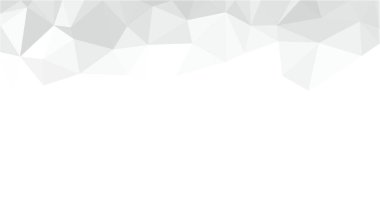 Beyaz Çokgen Mozaik Arkaplan, Düşük Çoklu Stil, Vektör Çizimi, İş Tasarım Şablonları. 