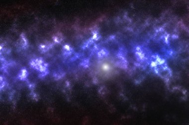 Alan arka plan beyaz bir yıldız. Bir yıldız olan renk gökada