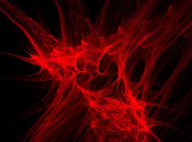 Soyut Red Splash siyah bir zemin üzerine