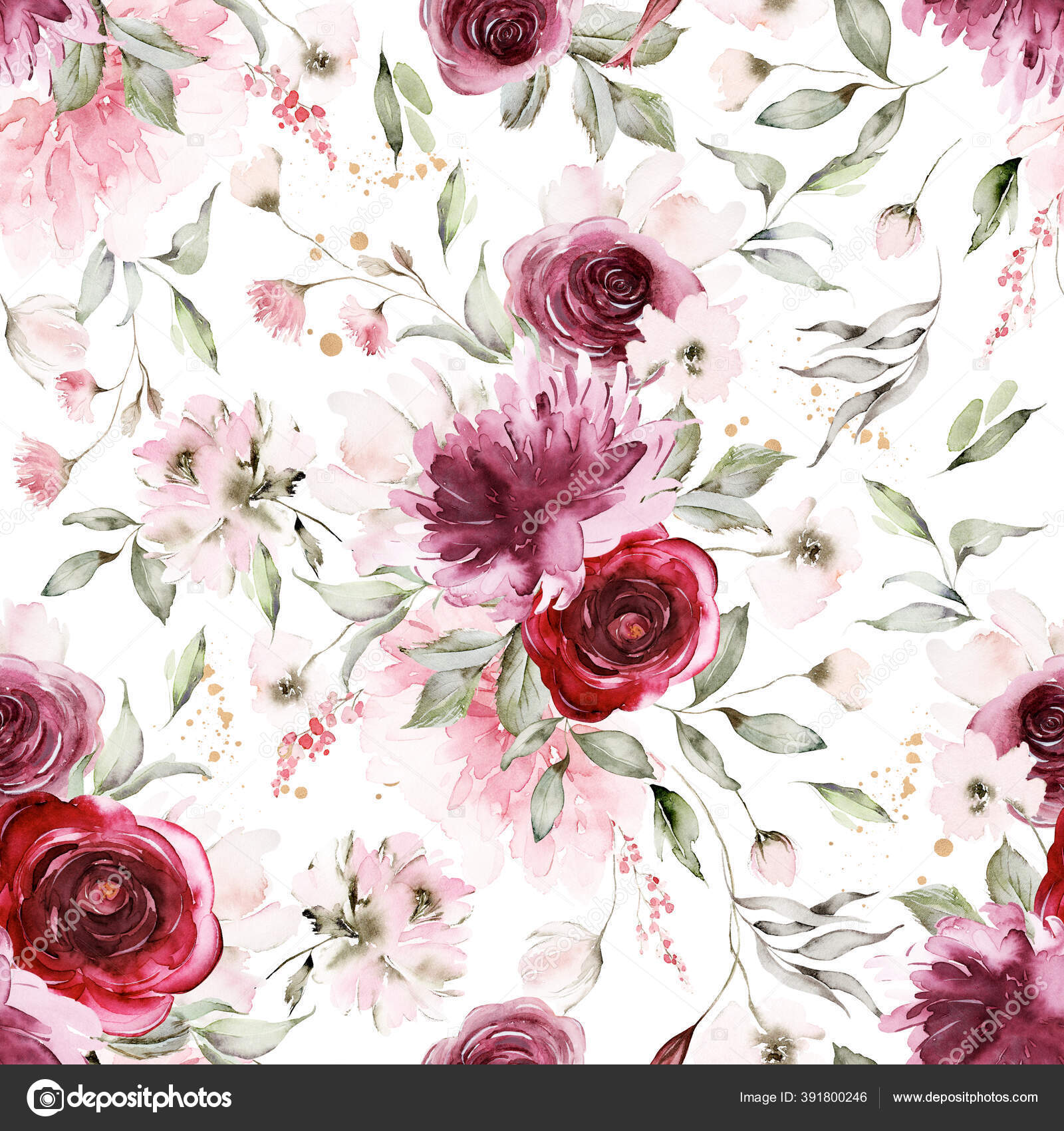 水彩画の花写真素材 ロイヤリティフリー水彩画の花画像 Depositphotos