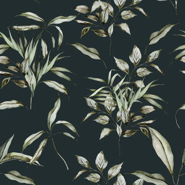 Dalları olan kusursuz suluboya deseni.