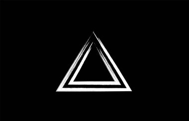 Grunge Alfabe harf siyah ve beyaz renklerde bir şirket ya da iş için uygun bir logo tasarımı