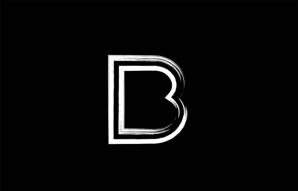 Grunge Alfabet Litery Projektowanie Logo Czarno Białe Kolory Odpowiednie Dla — Wektor stockowy