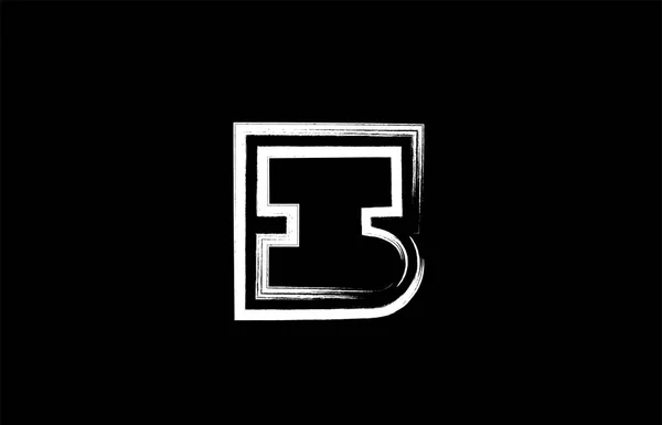 Grunge Číslo Logo Design Černé Bílé Barvy Vhodné Pro Společnost — Stockový vektor