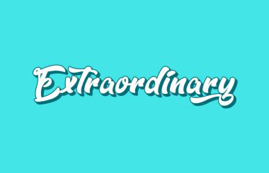 Olağanüstü el tipografi tasarımı için Word metni yazılı. Bir logo, marka veya kartı için kullanılabilir