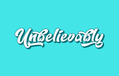 inanılmaz derecede el tipografi tasarımı için Word metni yazılı. Bir logo, marka veya kartı için kullanılabilir
