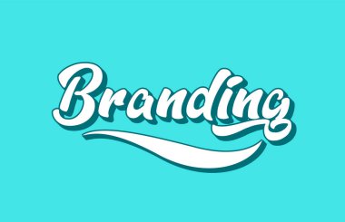 el yazılı Word metni tipografi tasarımı için marka. Bir logo, marka veya kartı için kullanılabilir