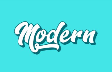 modern el yazılı kelime metin tipografi tasarımı için. Bir logo, marka veya kartı için kullanılabilir