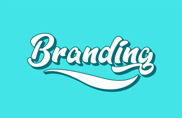 Branding Handgeschriebener Worttext Für Typografie Design Kann Für Ein Logo — Stockvektor