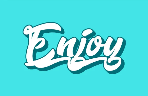 Enjoy Hand Written Word Text Typography Design Can Used Logo — Stock Vector