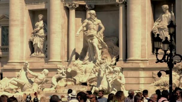 Ρώμη Ιταλία Ιουνίου 2018 Βίντεο Της Φοντάνα Ντι Τρέβι Fontana — Αρχείο Βίντεο