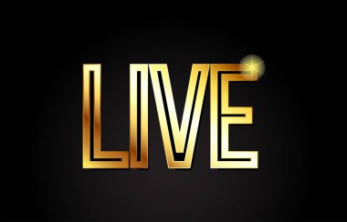 Logo, bayrak veya metin tasarımı için uygun altın ya da altın renkte tipografi tasarımı