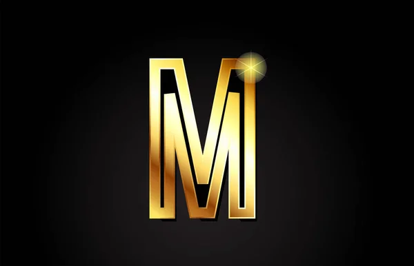 Alfabeto Ouro Letra Logotipo Design Adequado Para Uma Empresa Empresa —  Vetores de Stock