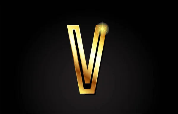 Alfabeto Ouro Letra Logotipo Design Adequado Para Uma Empresa Empresa —  Vetores de Stock