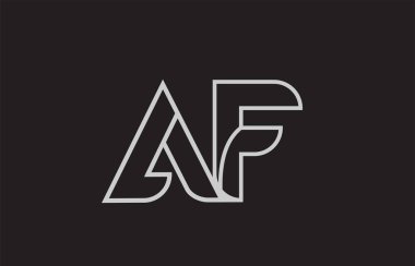 bir şirket veya iş için uygun bir f logosu kombinasyon dizaynı için siyah ve beyaz alfabe harfi