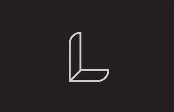 Ασπρόμαυρο Αλφάβητο Γράμμα Λογότυπο Σχεδιασμό Κατάλληλο Για Μια Εταιρεία Επιχείρηση — Διανυσματικό Αρχείο