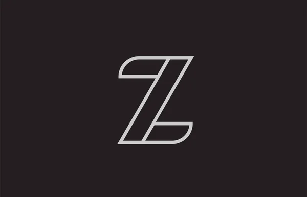 Zwart Wit Alfabet Letter Logo Ontwerp Geschikt Voor Een Bedrijf — Stockvector