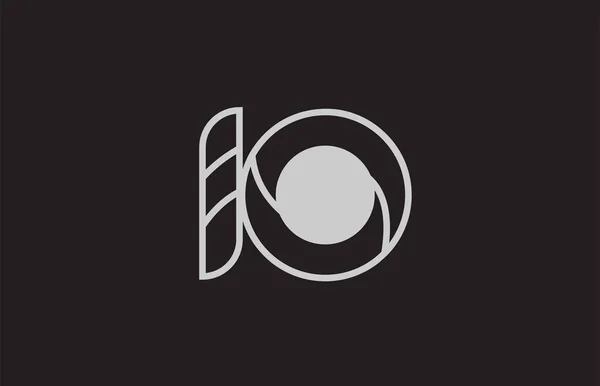 Чорно Білий Дизайн Логотипу Номер Підходить Компанії Або Бізнесу — стоковий вектор