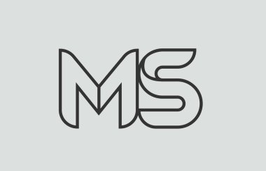 siyah ve beyaz alfabe harfi Bayan M 's logo kombinasyon tasarımı bir şirket veya iş için uygun