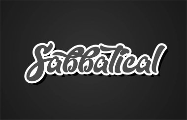 dini kelime el metin tipografi tasarımı siyah ve beyaz renkli logo, afiş veya kart tasarımı için uygun yazma