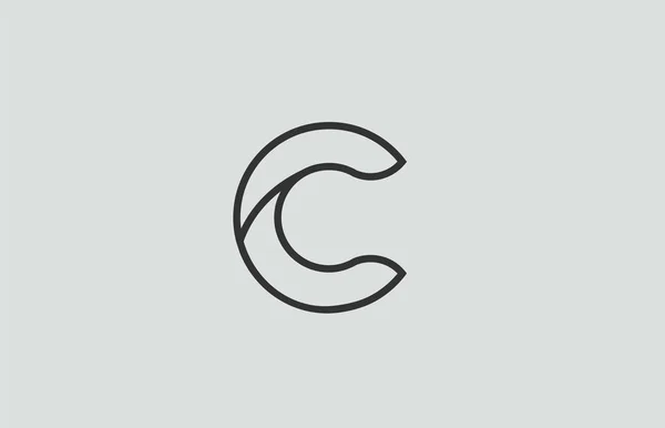 Zwart Wit Alfabet Letter Logo Ontwerp Geschikt Voor Een Bedrijf — Stockvector