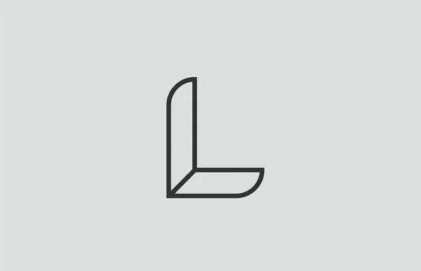 Ασπρόμαυρο Αλφάβητο Γράμμα Λογότυπο Σχεδιασμό Κατάλληλο Για Μια Εταιρεία Επιχείρηση — Διανυσματικό Αρχείο