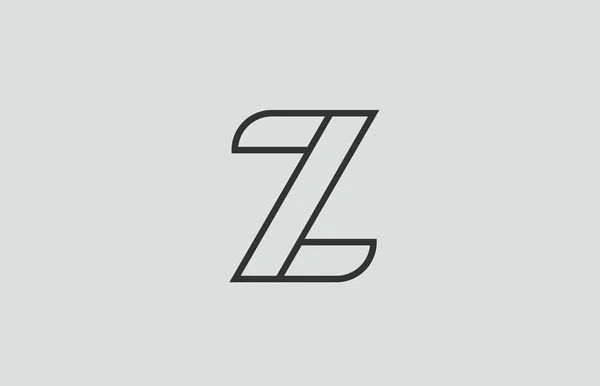 会社やビジネスに適した黒と白のアルファベット文字Zのロゴデザイン — ストックベクタ