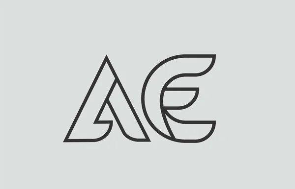 Zwart Wit Alfabet Letter Een Logo Combinatie Ontwerp Geschikt Voor — Stockvector