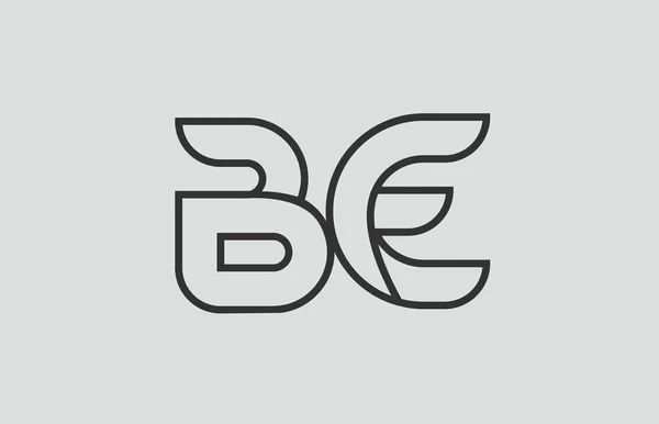 Черно Белый Алфавит Буква Логотип Комбинации Дизайн Подходит Компании Бизнеса — стоковый вектор