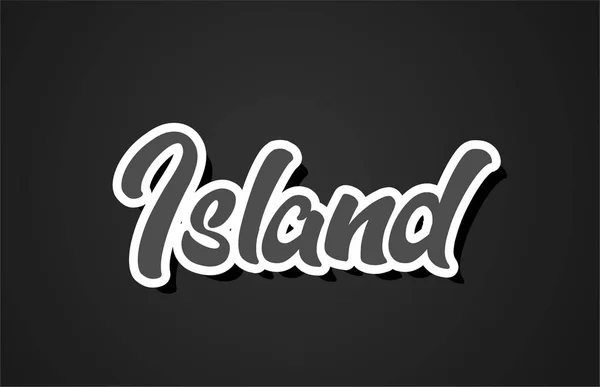 Ada Word Metin Tipografi Tasarımı Siyah Beyaz Renkli Logo Afiş — Stok Vektör