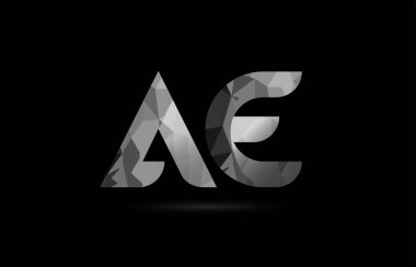 siyah ve beyaz alfabe harfi bir şirket veya iş için uygun bir e-logo kombinasyon tasarımı