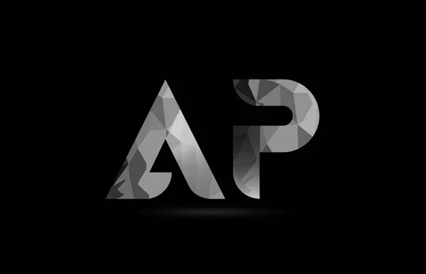 Alphabet Noir Blanc Lettre Logo Combinaison Design Adapté Une Entreprise — Image vectorielle