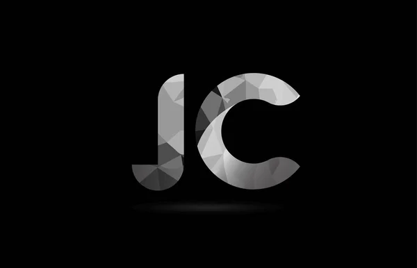 Schwarz Weiß Alphabet Buchstabe Logo Kombinationsdesign Geeignet Für Ein Unternehmen — Stockvektor