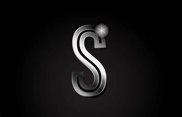 Дизайн Логотипа Алфавита Серебра Подходящего Компании Бизнеса — стоковый вектор