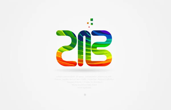 Habet Letter Logo Combination Design Rainbow Color — стоковый вектор