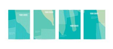 Broşür veya kartı tasarımı için en az kapak konsepti. Basit ve şık modern bir görünüme sahip. Eps10 vektör