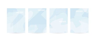 Broşür veya kartı tasarımı için en az kapak konsepti. Basit ve şık modern bir görünüme sahip. Eps10 vektör