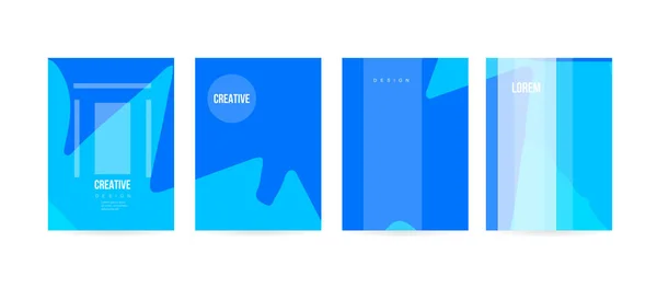 Minimal Cover Concept Brochure Card Design Simple Elegant Modern Look — Stock Vector
