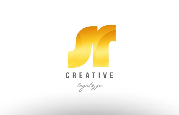Ontwerp Van Alfabet Letter Logo Combinatie Met Gouden Gouden Metalen — Stockvector