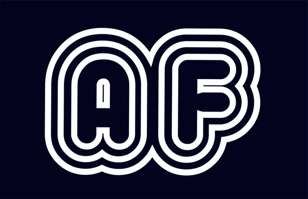 Черно Белая Буква Алфавита Логотип Комбинации Дизайн Подходит Компании Бизнеса — стоковый вектор