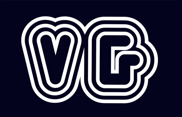 Preto Branco Alfabeto Letra Logotipo Combinação Design Adequado Para Uma —  Vetores de Stock