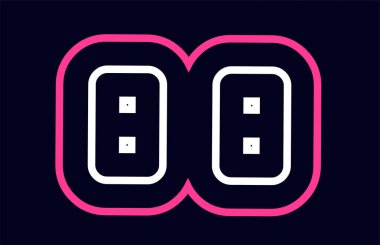 pembe beyaz mavi alfabesi kombinasyonu mektup bb b b logo tasarımı bir şirket ya da iş için uygun