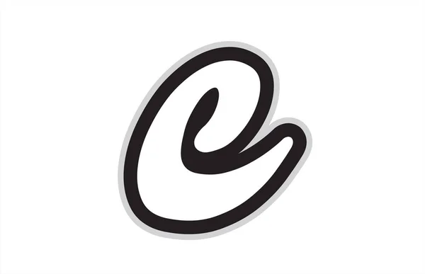 Utformningen Svartvita Alfabetet Brev Lämplig Som Logotyp För Ett Företag — Stock vektor