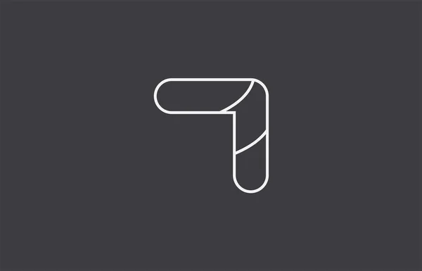 Negro Blanco Gris Número Diseño Logotipo Adecuado Para Una Empresa — Vector de stock