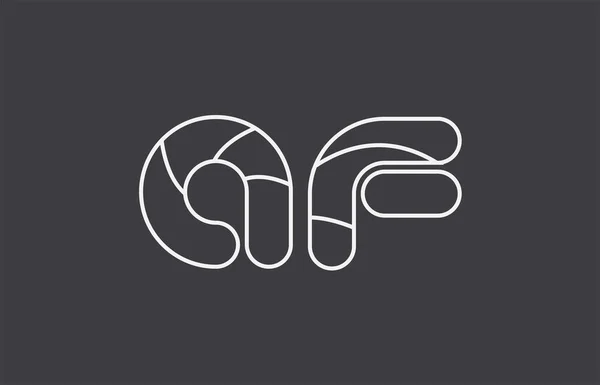 Μαύρο Άσπρο Γκρι Αλφάβητο Επιστολή Συνδυασμό Λογότυπο Σχεδιασμό Κατάλληλο Για — Διανυσματικό Αρχείο