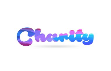 Hayır kelime ile pembe mavi renkli kart simgesini veya tipografi logo tasarımı için uygun