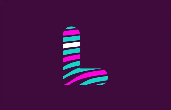 Дизайн Алфавітної Літери Смужкою Рядків Логотипом Компанії Або Бізнесу — стоковий вектор