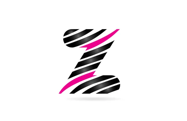 会社やビジネスのロゴとして線のストライプのアルファベット文字Zのデザイン — ストックベクタ
