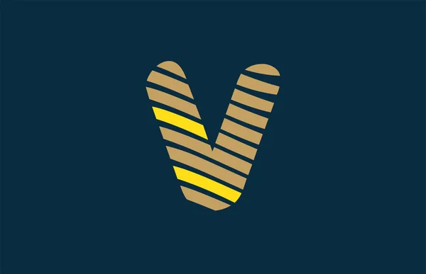 Design Alphabet Letter Lines Stripe Logo Company Business — Stock Vector