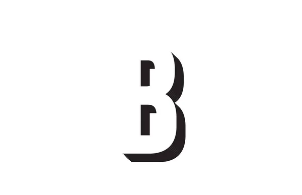 Чорно Біла Літера Підходить Логотип Компанії Або Бізнесу — стоковий вектор